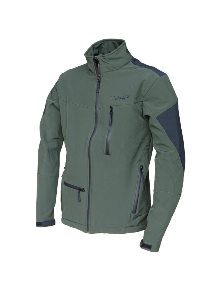 CHAQUETA EVEREST CAQUI-NEGRO SOFT-SHELL 1