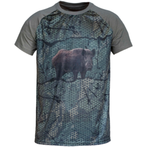 CAMISETA FOREST-PRINT CAQUI 3D JABALI