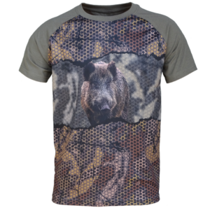 CAMISETA FOREST PRINT 3D JABALI