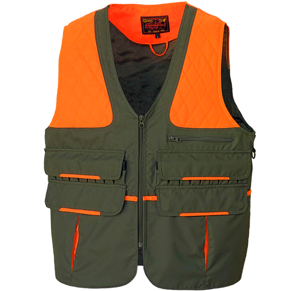 CHALECO IRON DOBLE MORRAL CAQUI- NARANJA 1