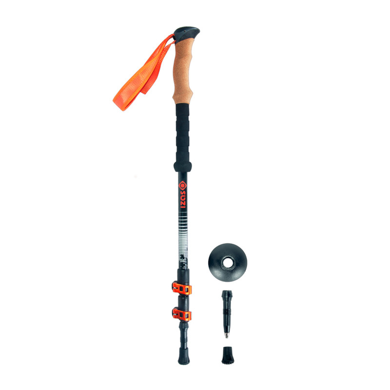 BASTON SENDERISMO VAL PAREJA (NARANJA-NEGRO) 4 BASTON SENDERISMO VAL PAREJA (NARANJA-NEGRO) - Imagen 2